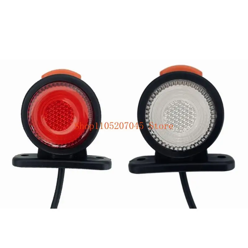 

37cd Replacement Side Marker Indicator Lamps 12V 24V Truck Side Marker Light Universal for Trailer Lorry Rear Brake Lights