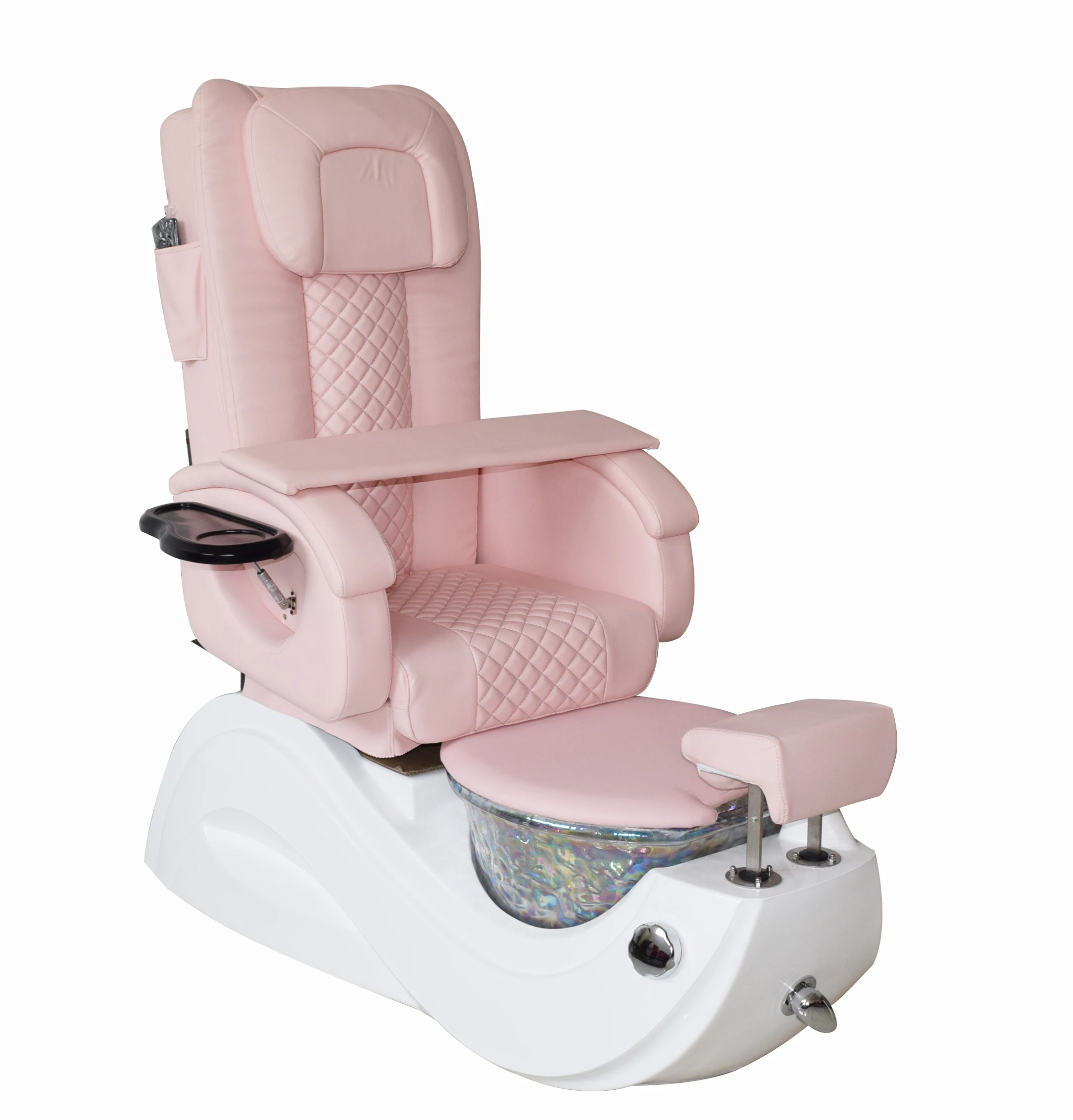 luxury nail salon furniture pink color cheap spa pedicure chairs for foot spa for girls