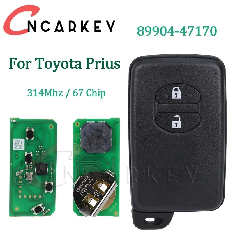 

Для Toyota Auris Rav4 2006 2007 2008 2009 2010 2011 Автомобильный Дистанционный ключ 312 МГц 4D-67 чип 2 кнопки умный пульт дистанционного управления для автомобиля 89904-47170