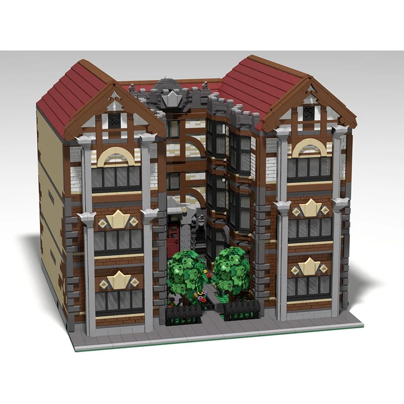 مدينة شارع عرض قوالب بناء فناء شقة وحدات التكنولوجيا وحدات كتل هدايا عيد الميلاد اللعب DIY مجموعات الجمعية #2