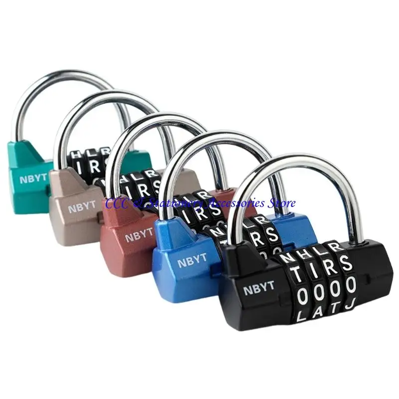 Q1JCコンビネーションロック、学校ジムスポーツロッカーの4桁の南京錠、荷物寮のキャビネットの組み合わせロック