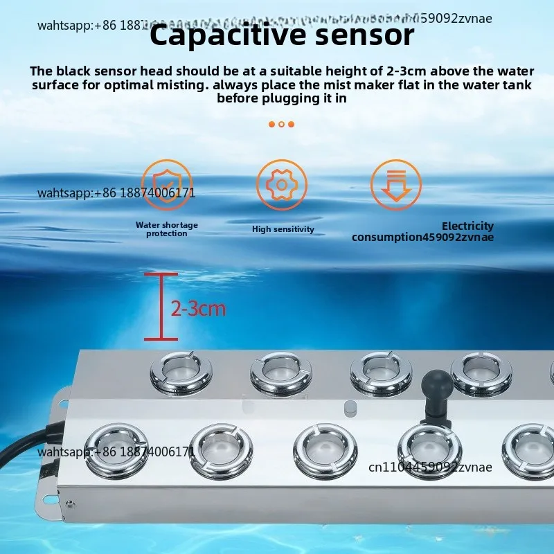 Ultrasonic atomizing board fish tank Pool Bonsai rockery landscape Ten heads six humidification atomizer fog making board