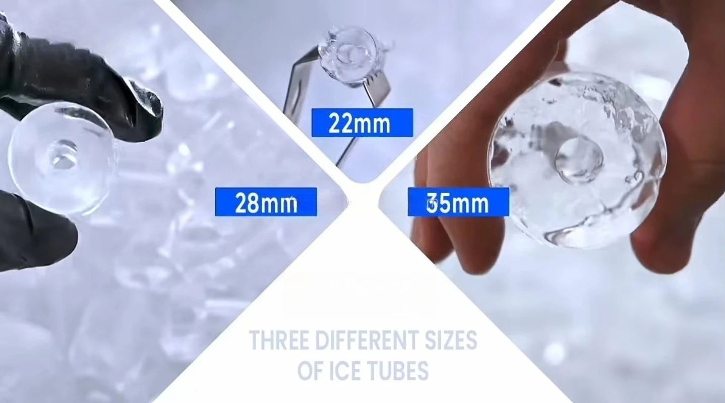 1 Ton Tube Ice Machine Small Commercial Ice Maker for Milk Tea & Beverage Shop | Philippines Market