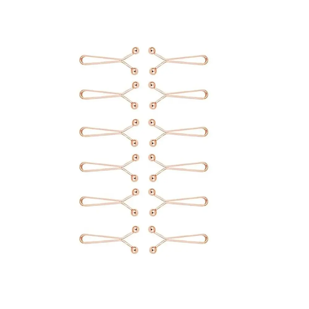 

12PCS Exquisite Invisible Metal Waist Clips DIY Sewing Hooks No Trace Detachable Pants Clips Detachable Buckle Alloy