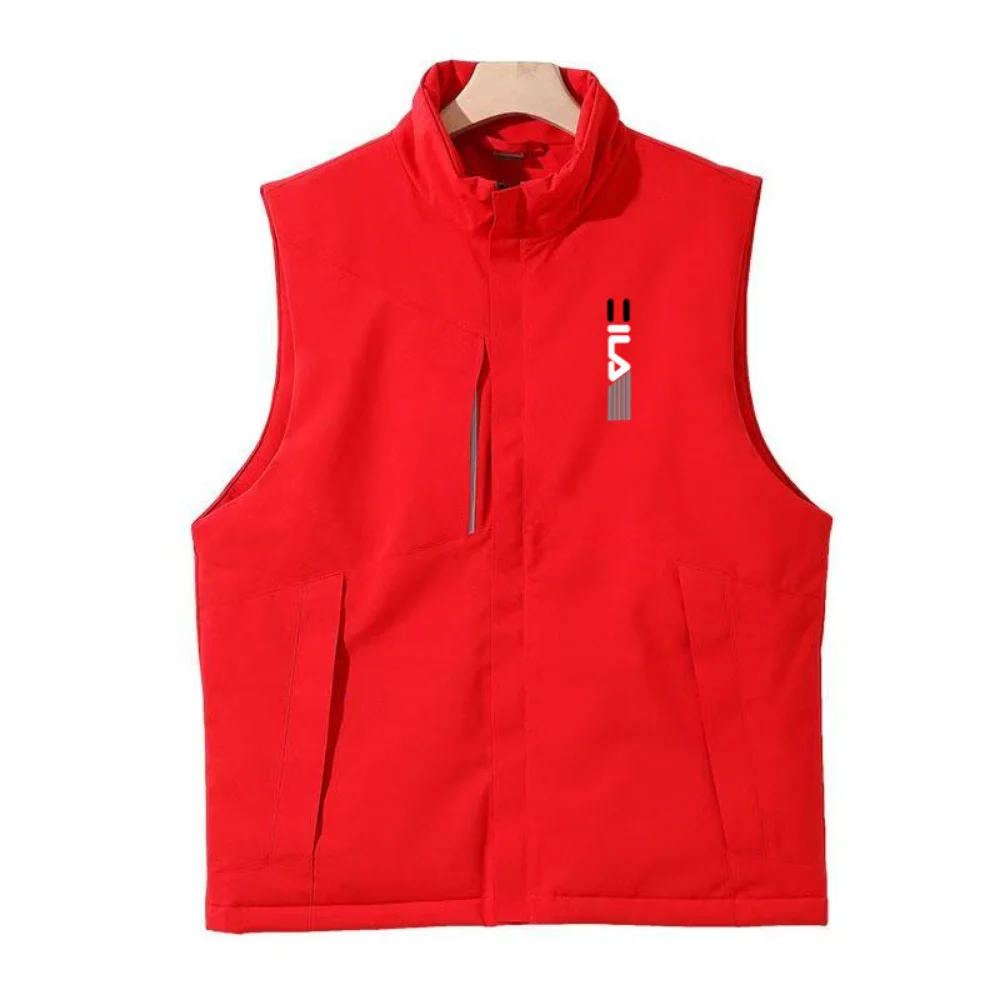 

Men's down vest, spring and autumn shoulder jacket, fashionable vest, warm jacket, cotton jacket M-5XL