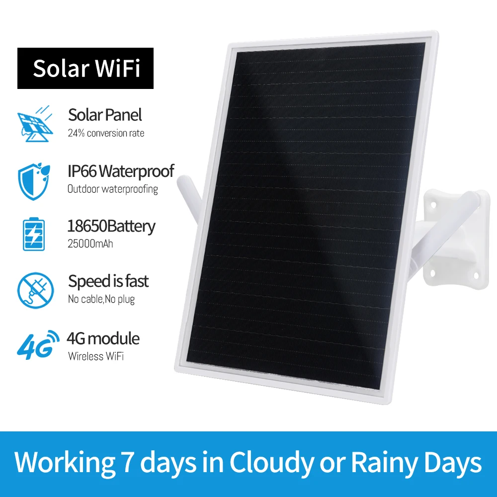 Outdoor 15W wireless 4G LTE SIM Card solar WIFI 25000mAh Battery 24hours 7 days working solar 4g wifi router