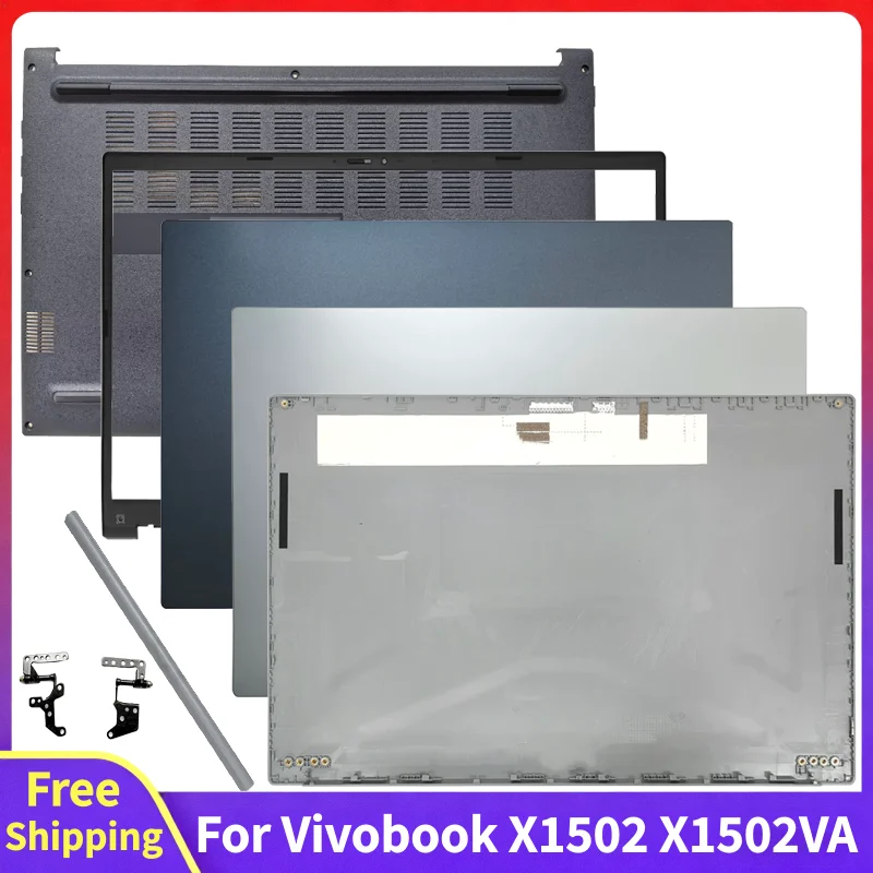For Vivobook 15 X1502 X1502VA M1502Y Replace Screen Rear Lid Top Case Front Bezel Palmrest Bottom Case Computer LCD Back Cover