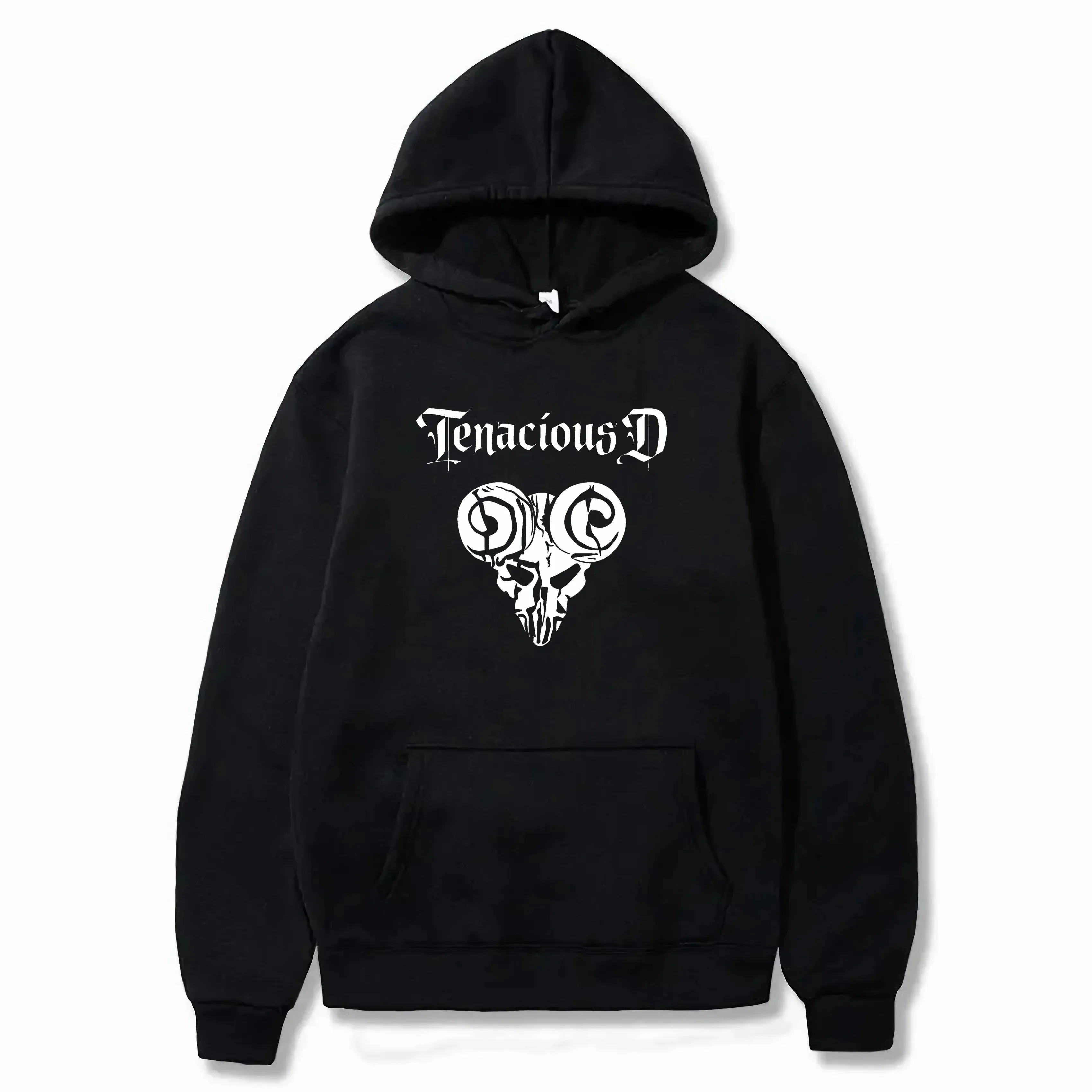 Men's Premium Printed Polyester Tenacious D Hoodie Casual Pockets Soft Comfortable Breathable Women's Long Sleeve