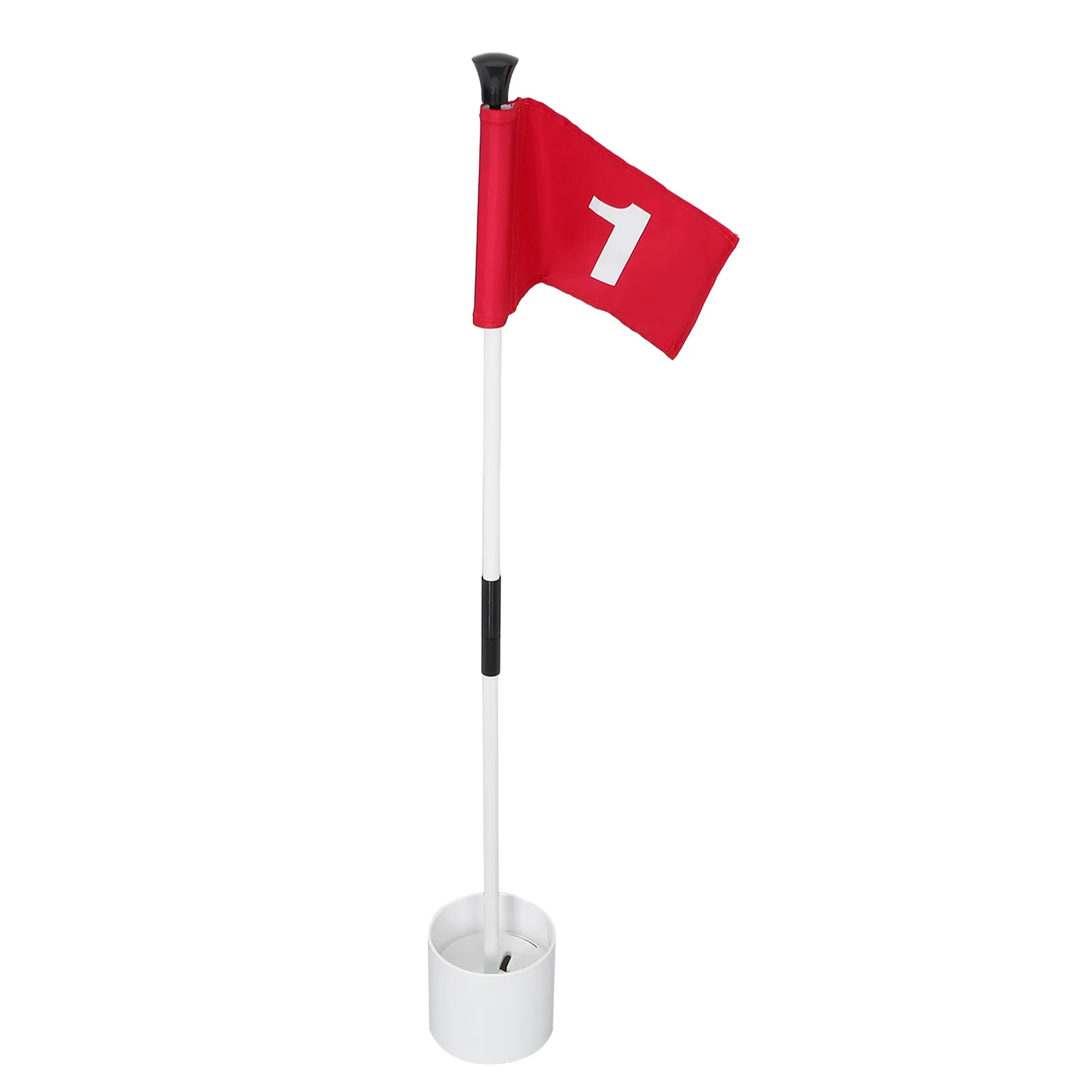 1Set Golf Training Flagpole Kit High Grade Fiberglass Golf Flag Set for Practice Golfing Court Target Goal Flag