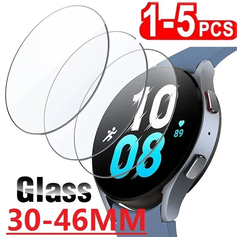 Smartwatch Homens Mulheres relógio inteligente acessórios película protetor de tela de vidro 44mm 40mm 42mm 38mm 39mm 37mm 35mm 33mm 30mm-46mm filme