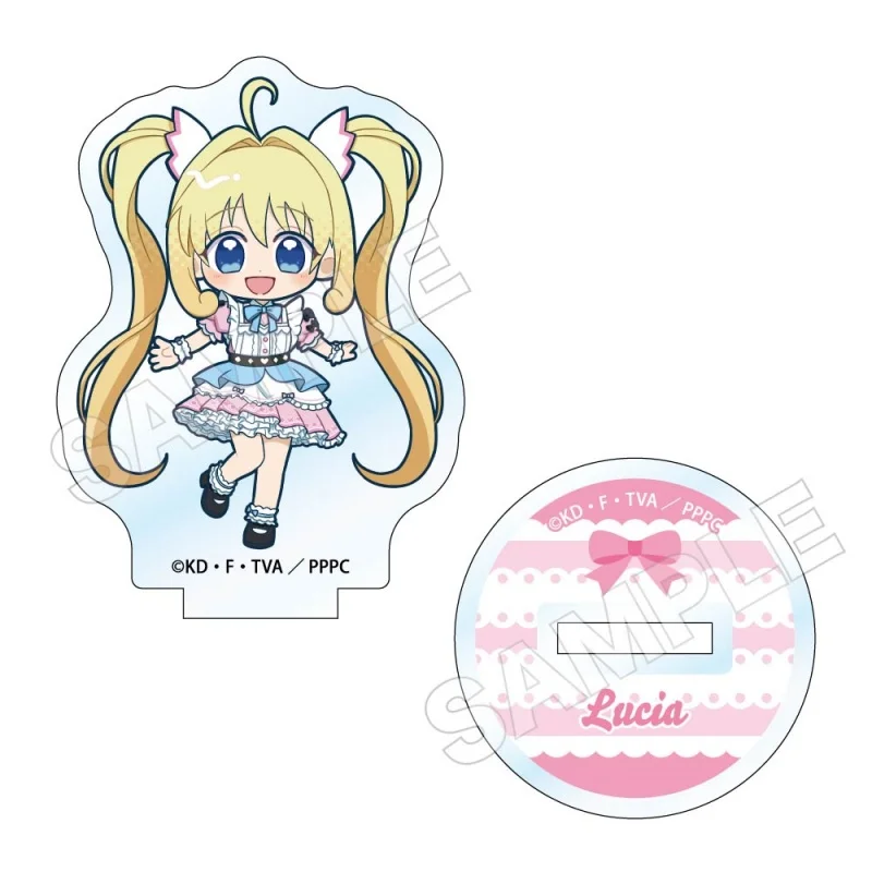 Mermaid Melody Pichi Pichi Pitch 10CM Kawaii Anime Kawaii Anime Figure Acrylic Stand with Printed Base Cute Desk Deco Keychain
