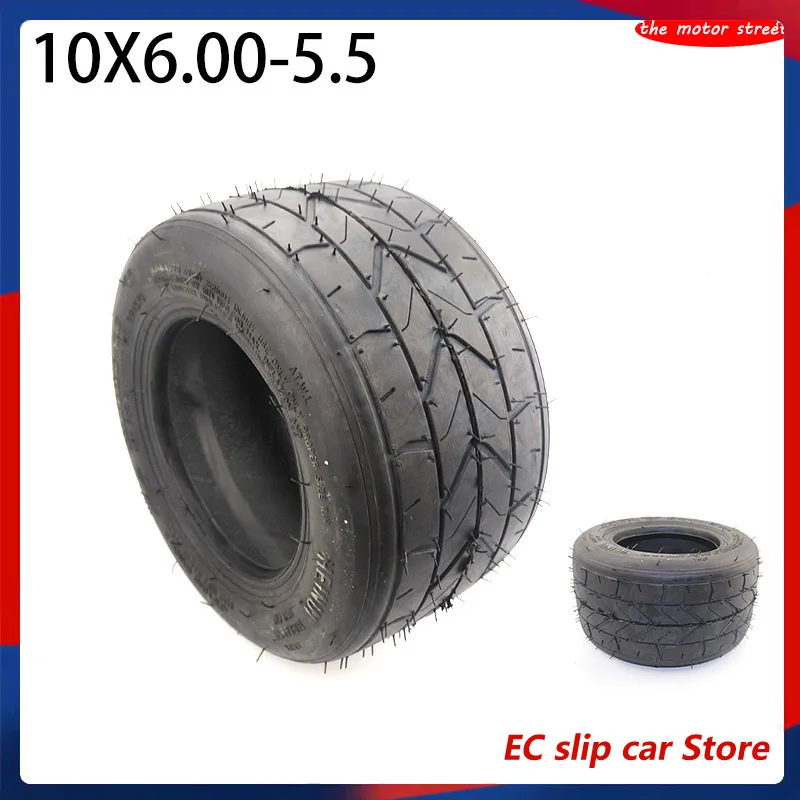 10 Inch Widened Tire 10x6.00-5.5 Motorcycle Vacuum Road  Off-road Tubeless Wheel  for Mini-Harley Electric Vehicle