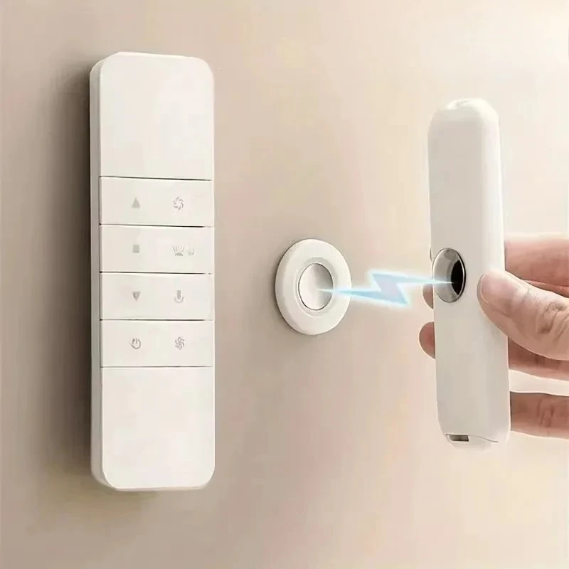 Magnetic Remote Control Holder Wall Mount Adhesive Remote Control Holder Strong Hold Tv Remote Holder for Home Office Organizer