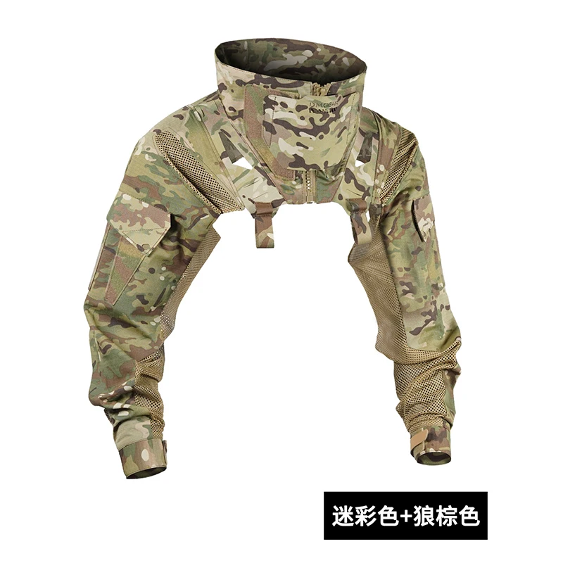 

Оригинальный боевой функциональный костюм DM с рукавами, дышащий и солнцезащитный, совместимый с тактическим жилетом на груди