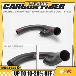 For Nissan Skyline GTR R32 R33 R34 RB26DETT Interior Y-Pipe Inlet Pipe Matte Dry Carbon Fiber Trim Bodykits