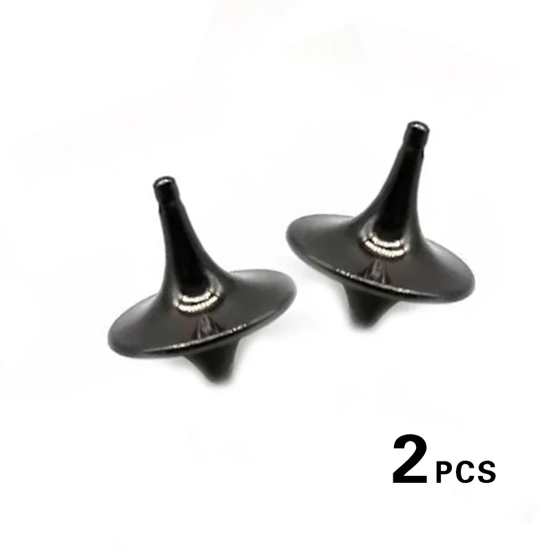 2PCS Metal Gyro Silver Hand Spinning Top Fingertips Small Cyclone Gyroscope Fidget Toys For Children Gifts