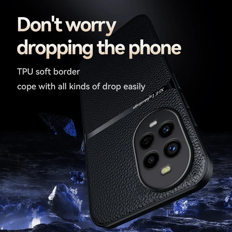 حافظة هاتف جلدية لهاتف هواوي نوفا 9 8 10 11 14 12S SE 13 Pro مدمجة في الصفائح المعدنية غطاء خلفي مضاد للسقوط حافظات ناعمة