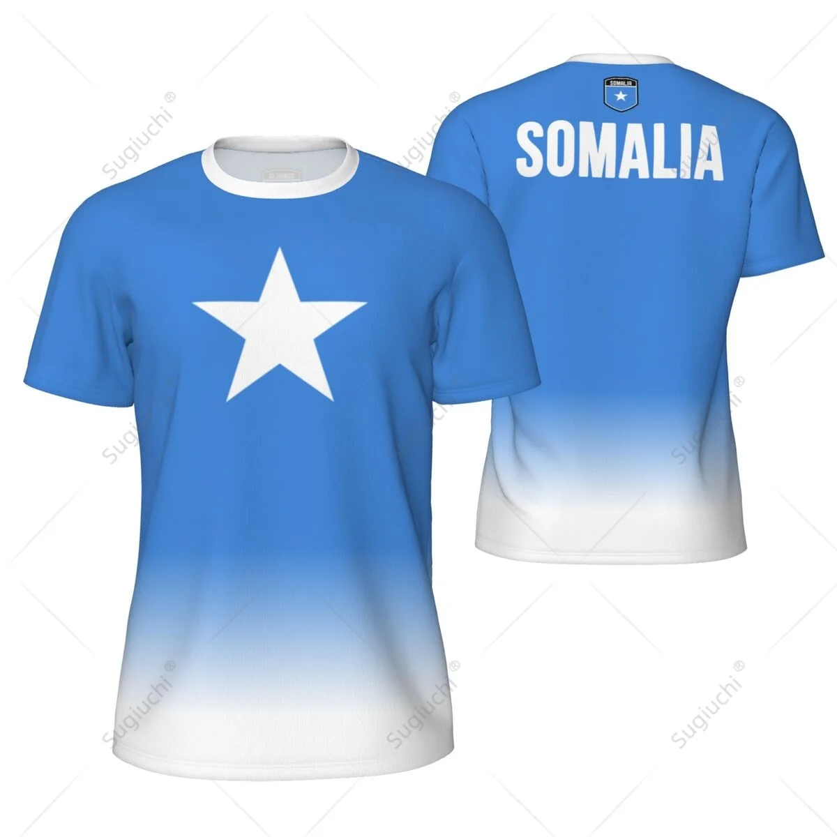 Sports Mesh T-shirt Somalia Flag For Running Bike Soccer Tennis Football Fitness Tees 3D Printed Custom