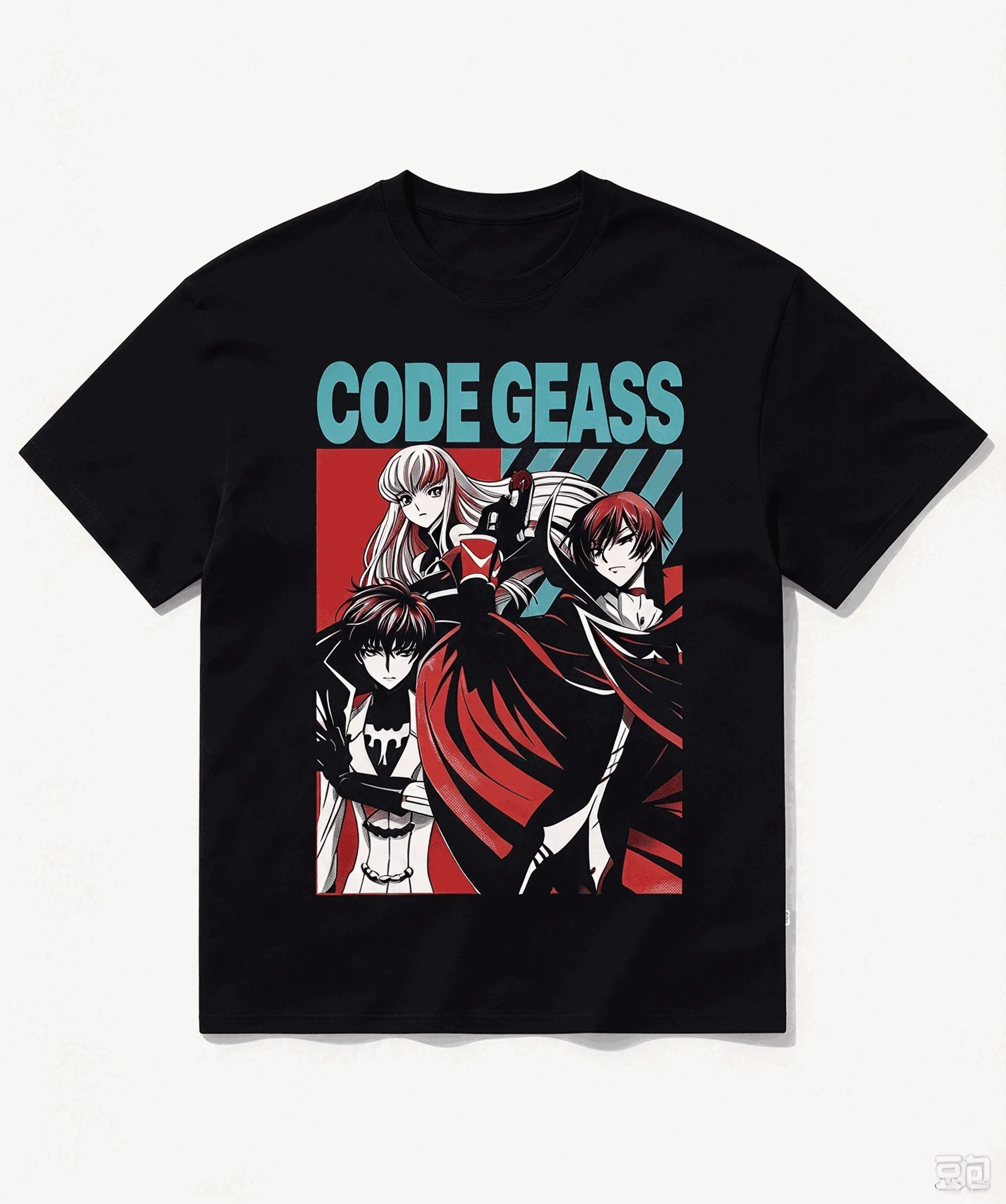 Code Geass Cotton Retro Unisex Casual Fashion T-shirt High Street Oversized Unisex Trendy Print T-shirts for Men Women Couples