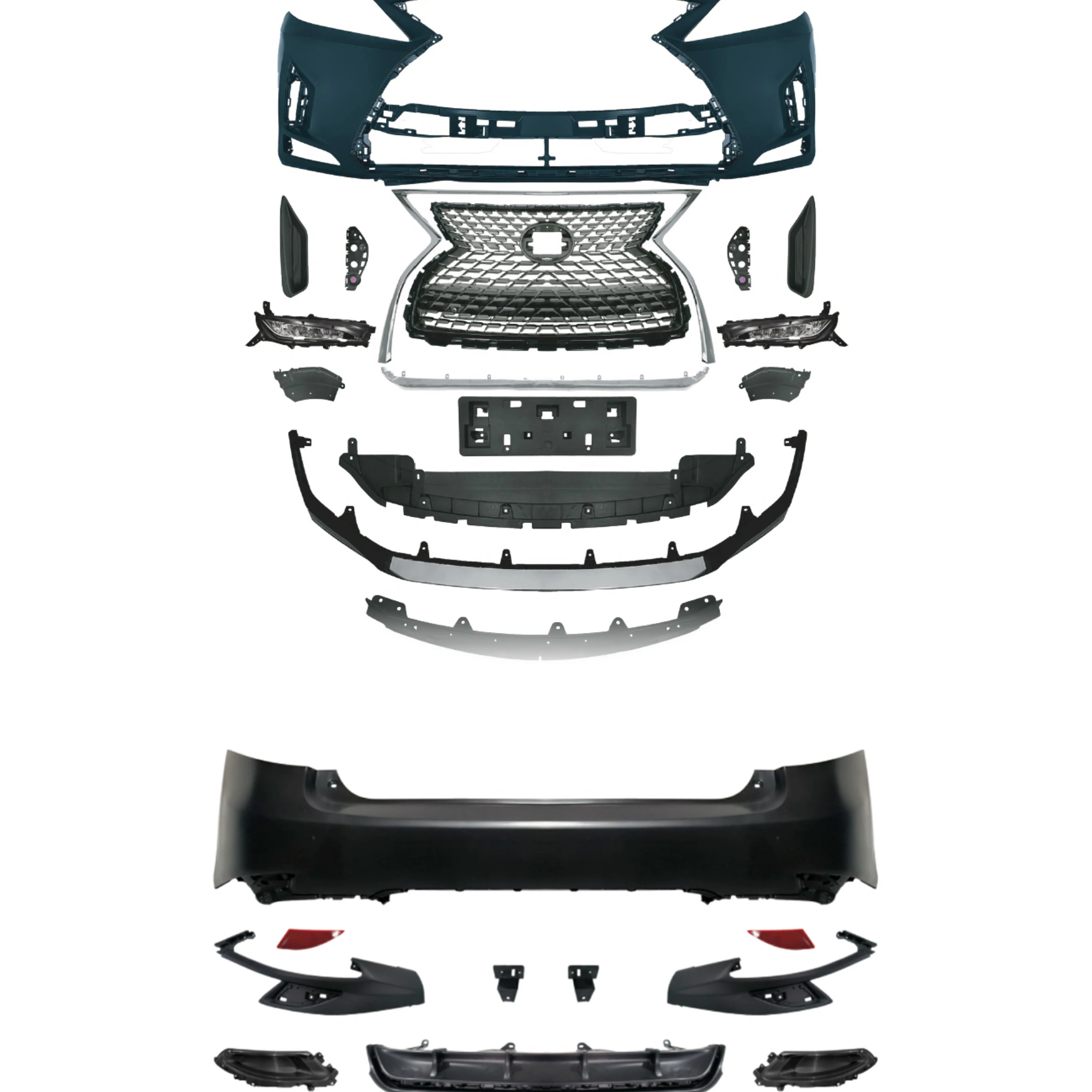 

Auto Parts Upgrade Bodykit for Lexus RX Class 2009-2015 Body Kit Car Front Grill Front Bumper Lip Front Face for Lexus Full Kits