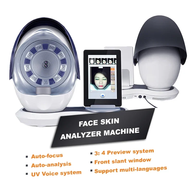 Professional Latest Smart Skin And Hair Camera Analyzer Woods Lamp Facial Skin Diagnostic Analyzer Skin Analysis Machine