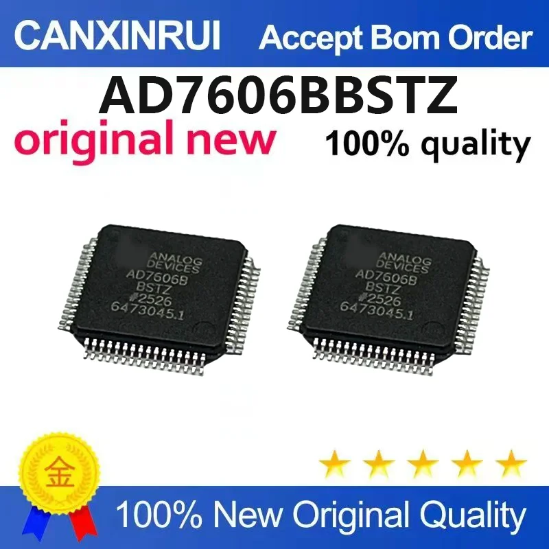 （5pcs-10pcs）Brand new original AD7606BBSTZ AD7606B packaged LQFP64 analog-to-digital converter chip IC
