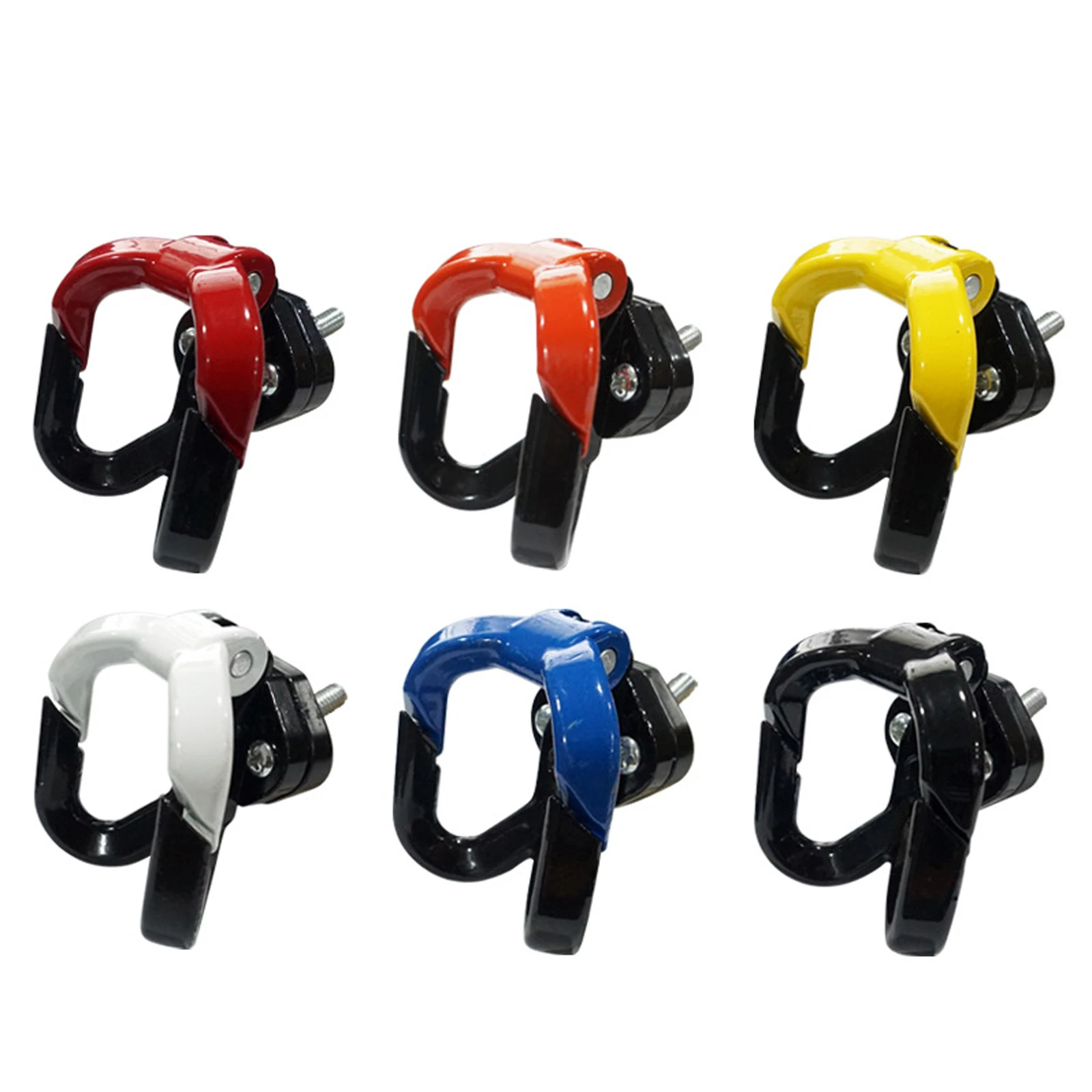 Pedal veículo elétrico gancho acessórios do veículo elétrico modificação capacete armazenamento universal duplo gancho liga de alumínio