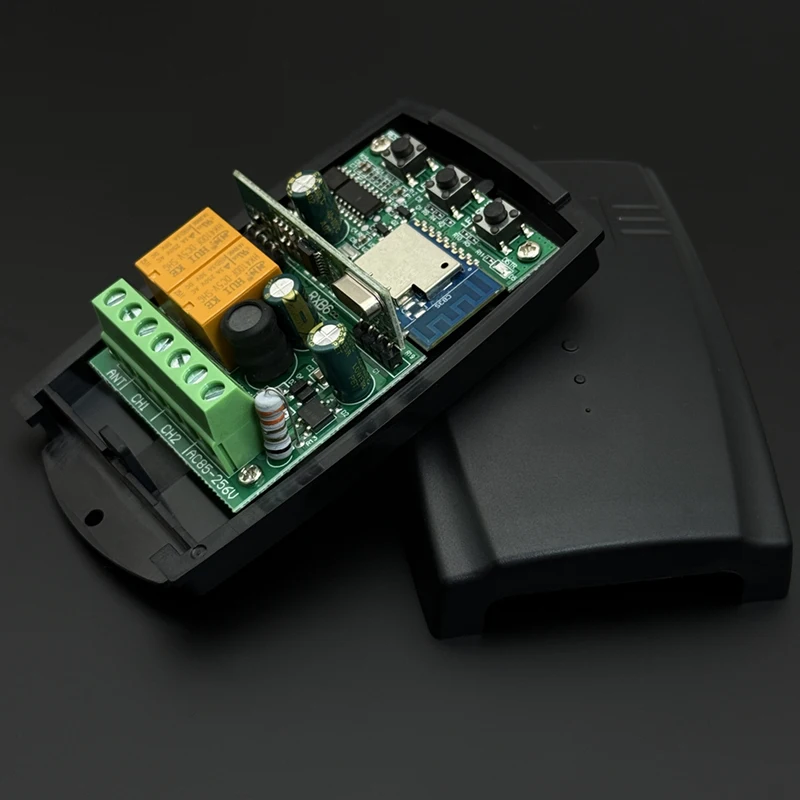Universeller 433-MHz-/433,92-MHz-Garagentor-/Torfernbedienungsempfänger mit 2-Kanal-Relais-Toröffner-WLAN-Smart-Switch-Modul, kompatibel mit Tuya – Detail 12