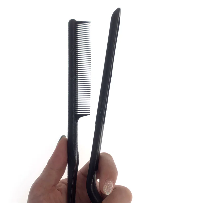 Hair Straighten Salon Comb Tool Hairdressing DIY Tool Hold Tongs Hair Styling HairCombs For Women Hair Brush Straightener 1PC