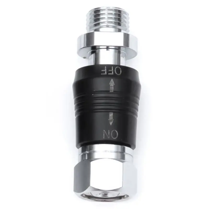 HOES-3X Scuba Diving Regulator Adaptor 9/16 Thread Connector With On Off Switch BCD Valve Medium Pressure Replacement,Style C