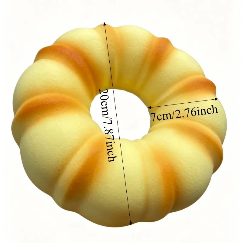 Jumbo Donut Bread Slow Rising Squishy Fidget Toy Simulation Food Soft Squeeze Stress Relief Decompression Toy Gift Squeeze