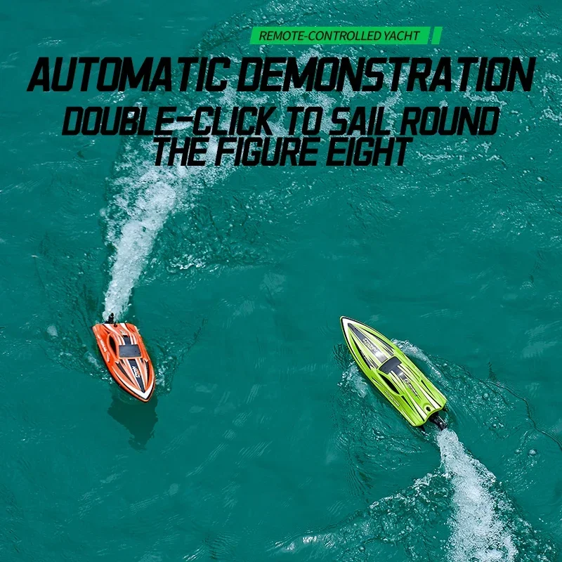 HJ818 PRO 2,4 GHz RTR RC Hochgeschwindigkeitsbürstenloses Schnellboot Wettbewerbsfähiges Simulationsbootmodell mit LED-Licht Outdoor-Spiele Wasserspielzeug