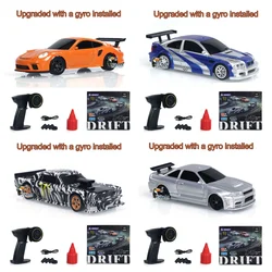 Upgraded Gyro RC 1/43 Difting Car Racing RTR 4WD Four-wheel Drive High Speed Radio Control Model 2.4g Drift Race Car Mini Gifts