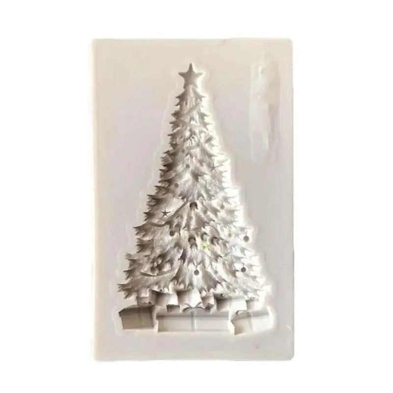 New DIY Epoxy Resin Christmas Cake Baking Decoration Christmas Tree Shape Silicone Mold Christmas Tree Shape Silicone Mold