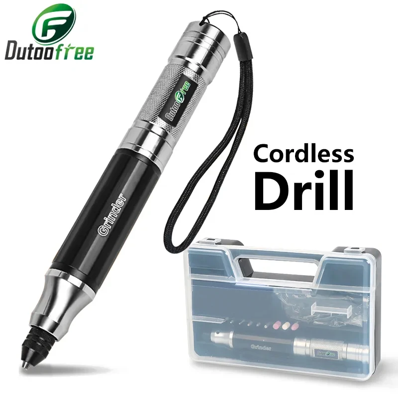 1 Set Recharge Cordless Engraver Pen Dremel Mini Drill Accessories With Battery Power Tools DIY Engraver Electric Pen Set Box