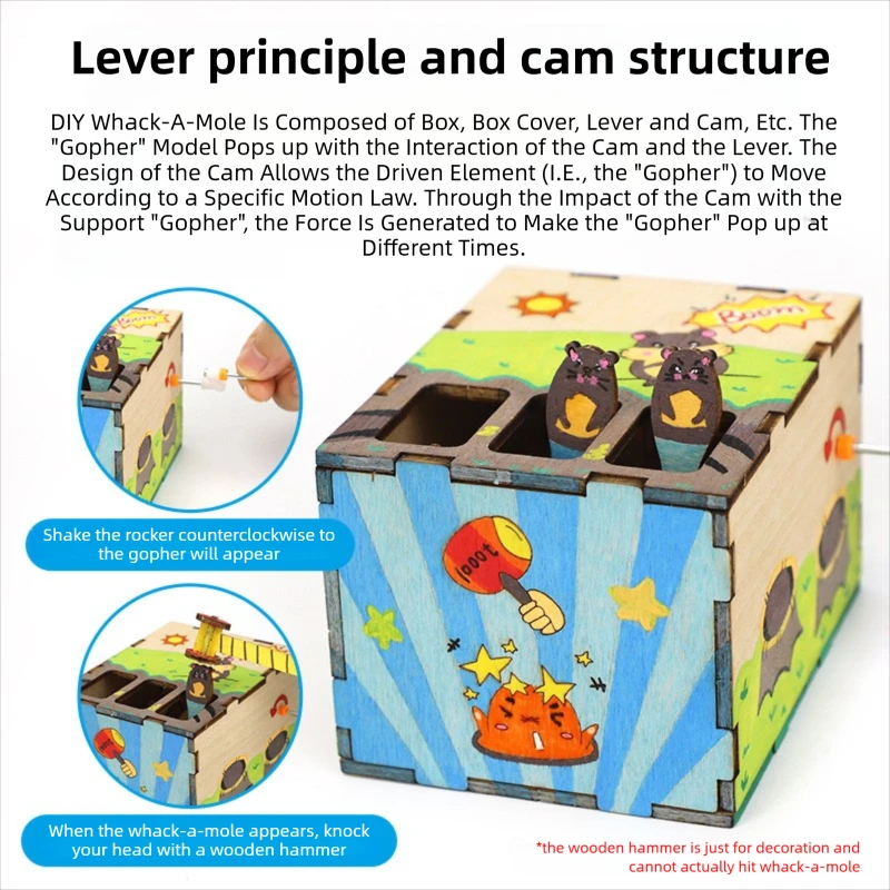DIY Mouse Game Science and Technology Invention Hand-made Self-made Assembly Materials Science Handmade Toys Physics Toy