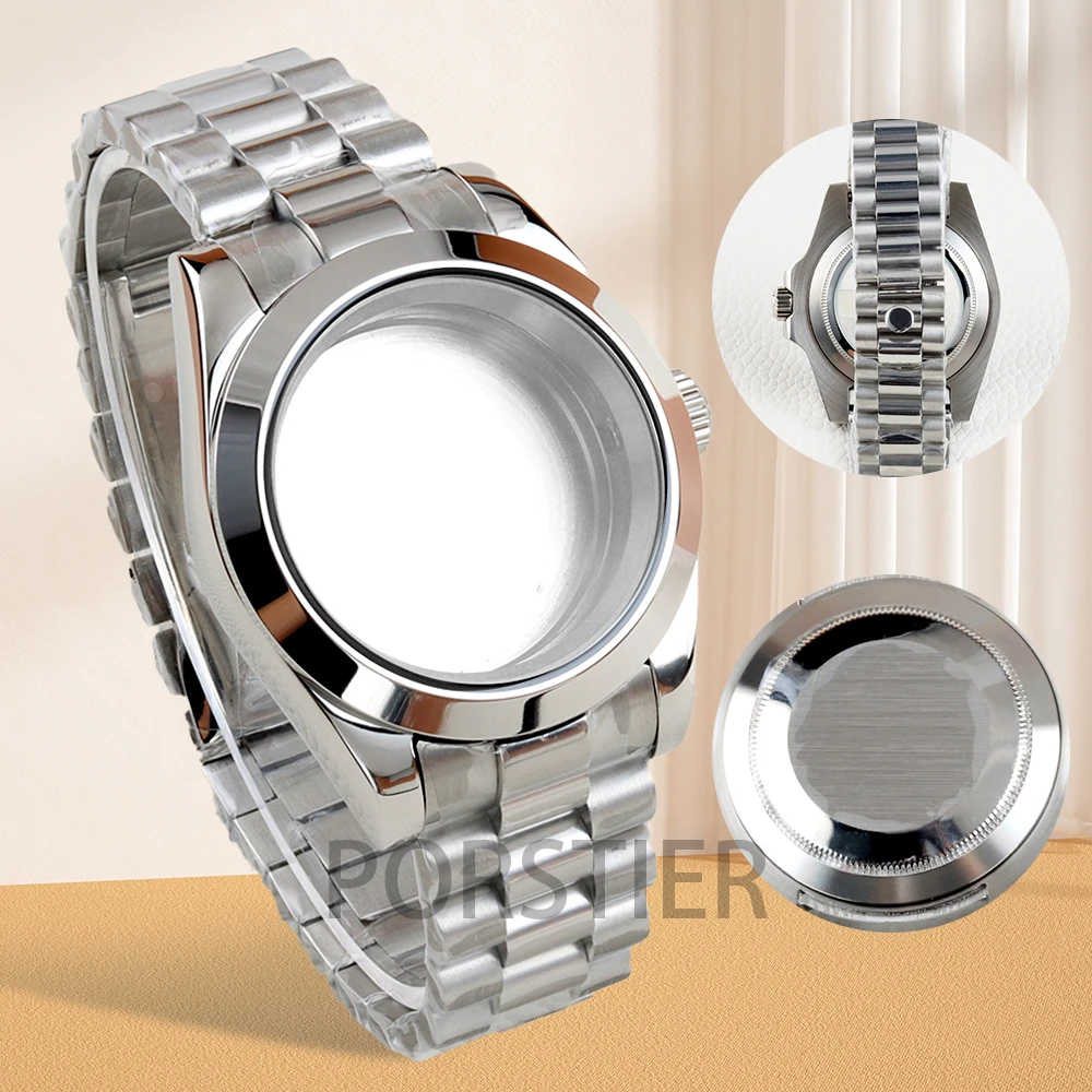 

36/39mm NH35 Case Sapphire Glass Stainless Steel for Datejust NH35 NH36 Movement 28.5mm Dial Oyster/Jubilee/Presidential Strap