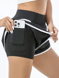 Summer sports shorts double-layer women anti-slip professional quick-dry pants fitness pants