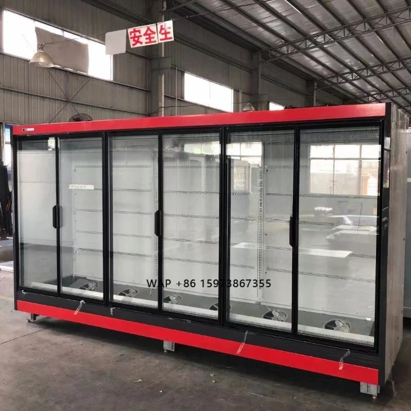 Commercial kitchen refrigerator 6 door cooler