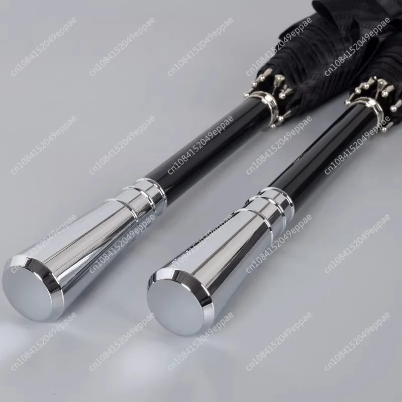 

Light Luxury Long-handled Umbrella, High-end Alloy Handle Straight Rod Umbrella, Weather and Rain, Strong Wind-resistant Fiber