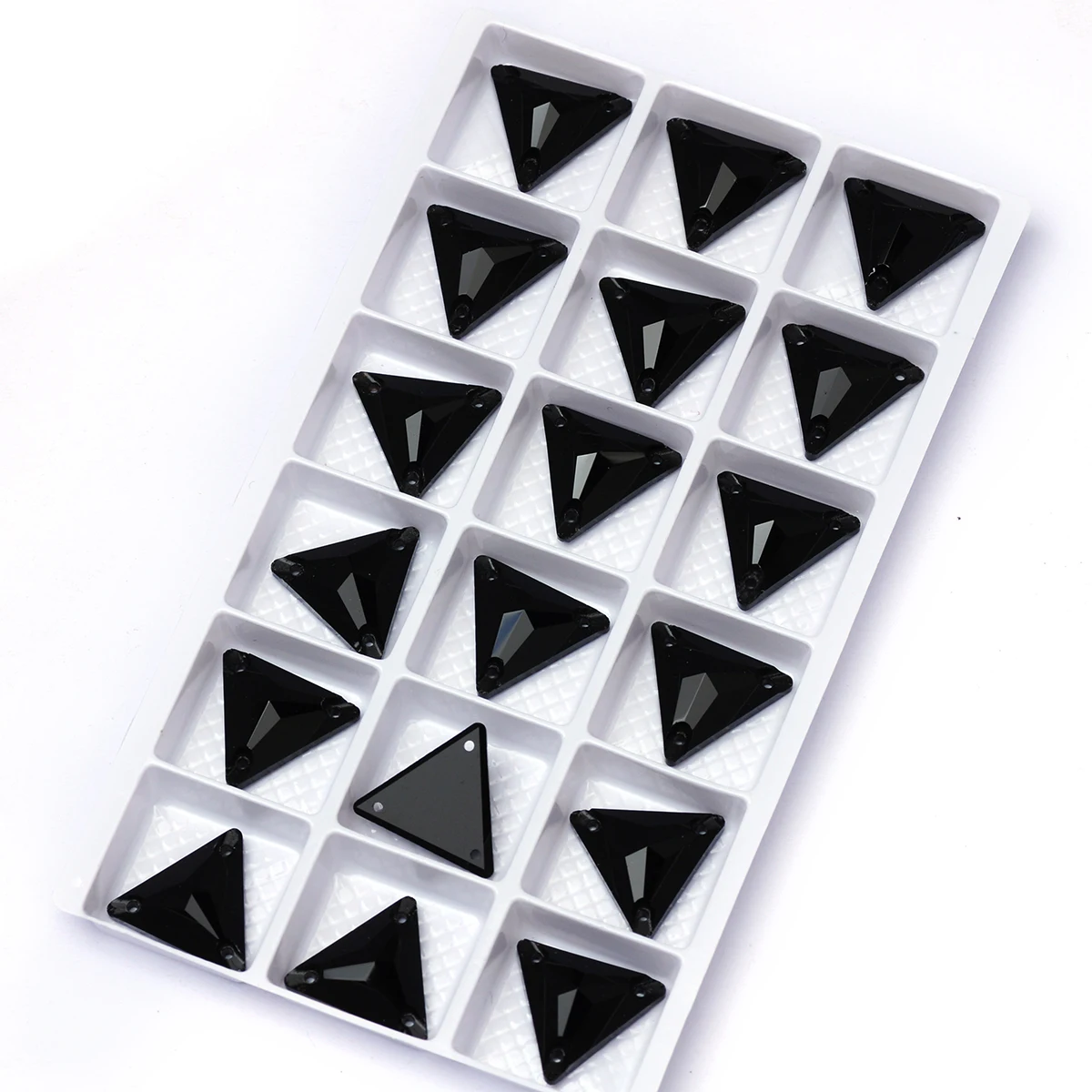 PUBRILEX K9 Dreieckige Genähte Strasssteine Glas DIY Zubehör Dekoration Applikationen Kristalle für Kleidungsstücke Taschen Kleider – Detail 11