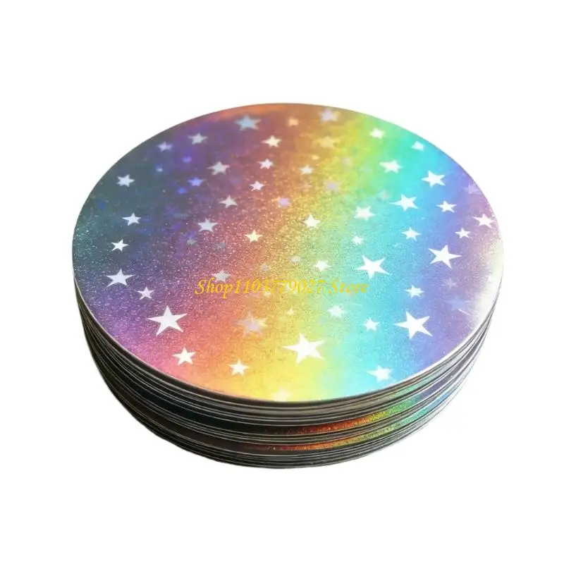 C4DF – couvercles badges en forme cœur, 100 pièces, avec revêtement en Pet pour améliorer durabilité les Styles