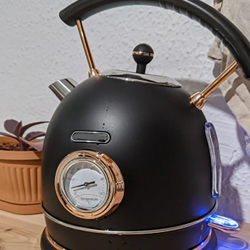 소니퍼 전기 주전자, 스테인레스 스틸, 차, 커피 보온병, 주방 스마트 휘슬 주전자, 사모바르 온도 표시, 1.8L