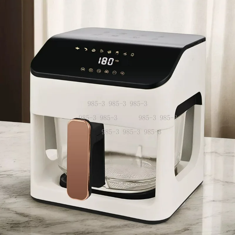 8.5L Household Electric Fryer, Transparent Glass Pot Intelligent Temperature Control Air Fryer