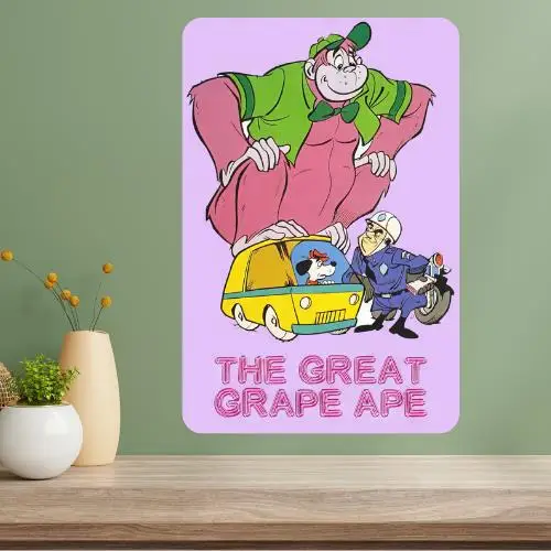 Great Grape Ape Metal TV Show Poster Sign