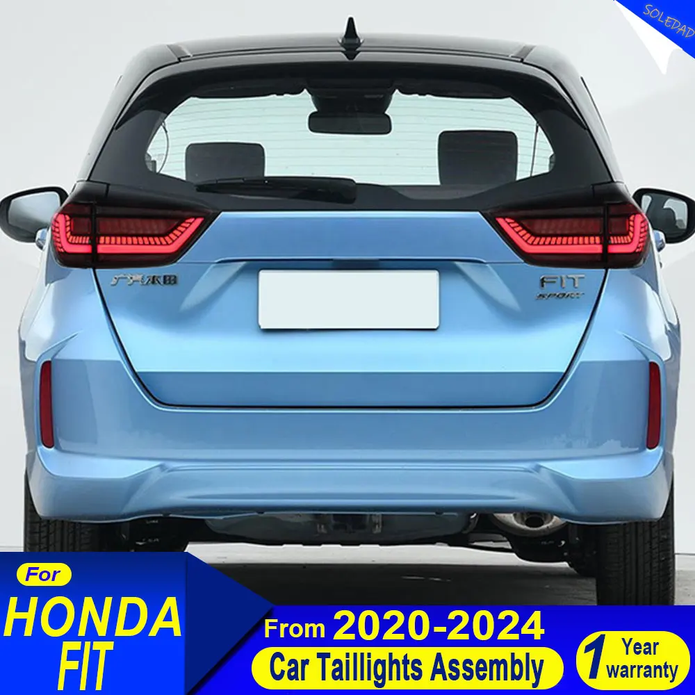 For Honda JAZZ FIT GR9 2021 2022 2023 2024 LED Animation GK5 Trailer Light Tail Lamp Rear DRL Signal Auto Plug And Play