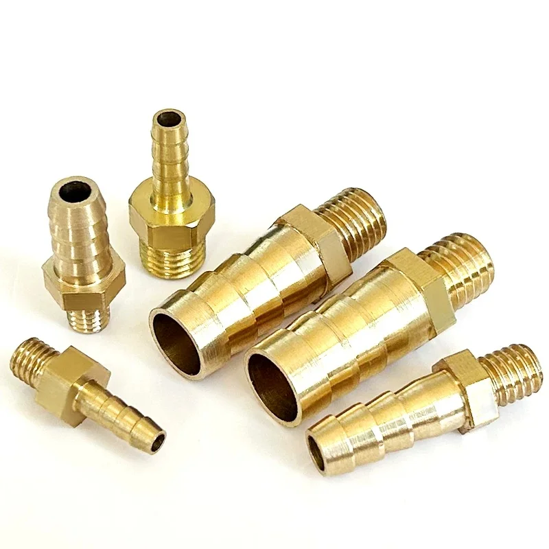 Miniature pagoda mini short outer wire M5 M6 M8 copper 3 4 5 6 8 mm hose hose tracheal joint