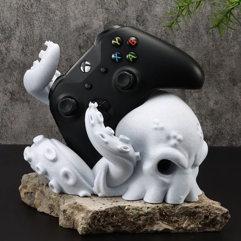 1pc Gothic Octopus Gamepad Holder Desktop Decor Collectible Ornament Tentacle Controller Stand Storage Holder Display Rack Gift