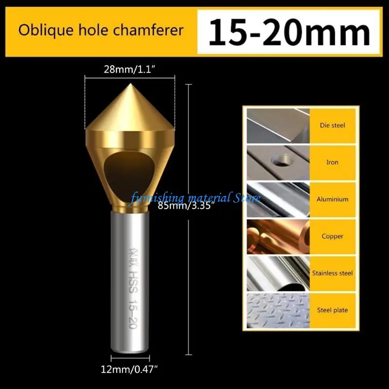 y5gd 90 درجة M35 cobalt tialn counterskn deburring الحفر الشارع بت 1-4mm/2-5mm/5-10mm/10-15mm 90 ° ثقب مائل