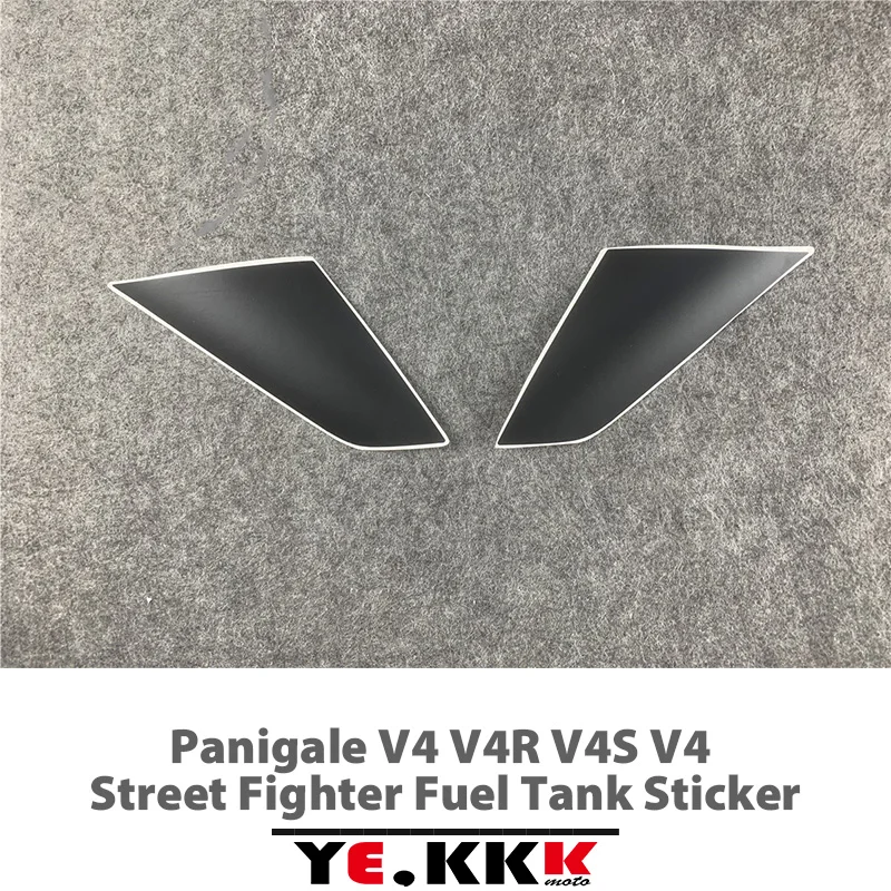 For Ducati Panigale V4 V4R V4S V4 Street Fighter Fuel Tank Sticker Decal Matt Black Glossy Black